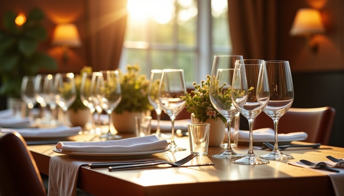 Comment agencer les verres sur une table selon le type de vin servi ?