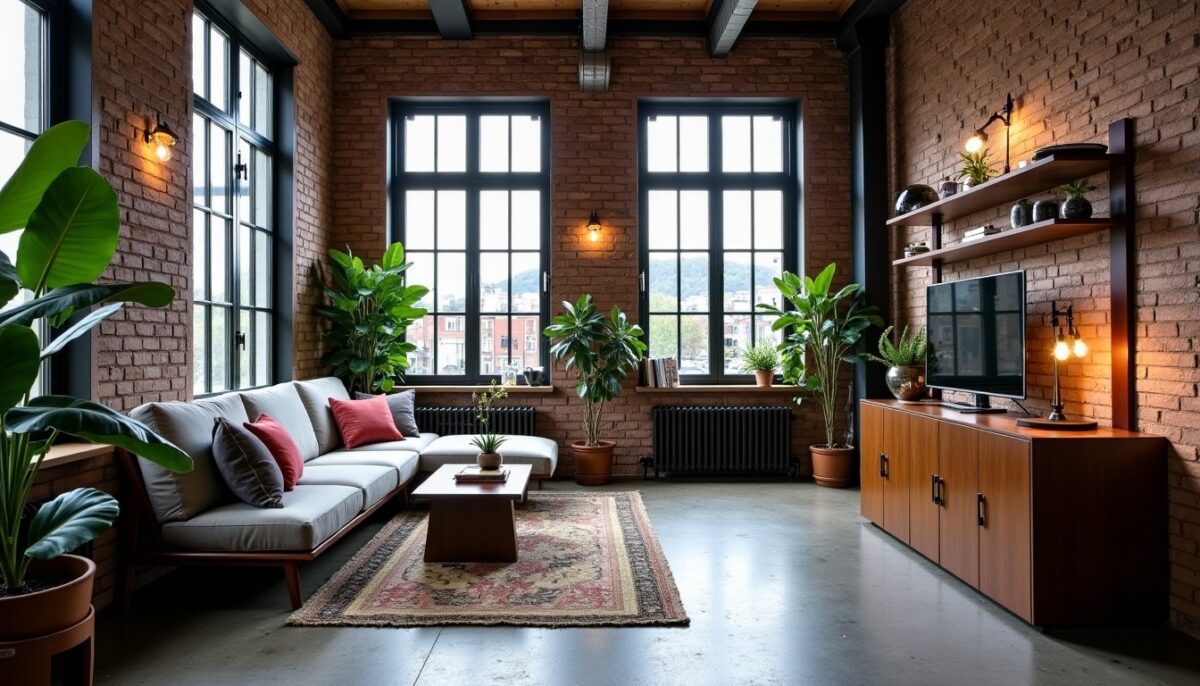 Créez une ambiance industrielle chic chez vous grâce à une verrière intérieure au style factory