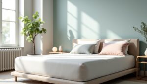 Créez une déco de chambre élégante avec un matelas économique
